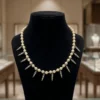 Beads necklace -White